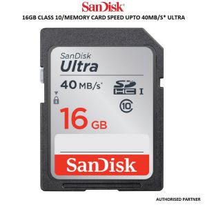 Picture of 16GB Class 10/Memory Card Speed Upto 40MB/S* Ultra SD