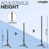 Picture of Digitek Ultra Portable Lightweight Heavy Duty Platinum Monopod with Self Standing Legs (DPMP 172B)