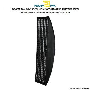 Picture of Powerpak 40x180cm Honeycomb Grid Softbox with Elinchrom Mount Speedring Bracket
