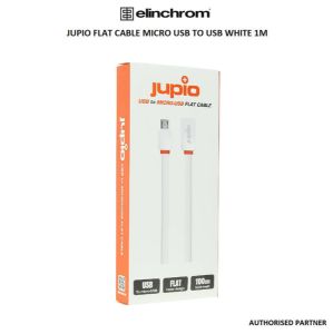 Picture of Elinchrom Jupio Flat Cable Micro USB White 1M CAB0020