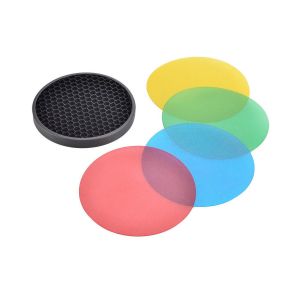 Picture of Godox AD-S11 Color Filter Gel Pack with AD-S12 Honeycomb Grid Cover Reflector