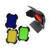 Picture of Godox Barndoor Kit with 4 Color Gels for AD200 Speedlight Head