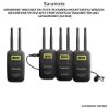 Picture of Saramonic VmicLink5 RX+TX+TX+TX Camera-Mount Digital Wireless Microphone System with Three Bodypack Transmitters and Lavalier Mics (5.8 GHz)