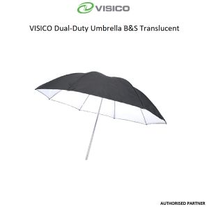 Picture of VISICO Dual-Duty Umbrella B&S Translucent