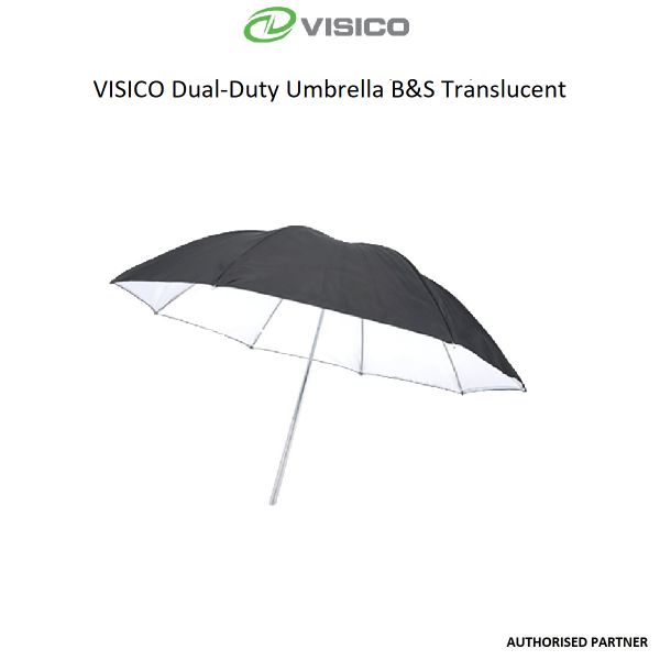 Picture of VISICO Dual-Duty Umbrella B&S Translucent