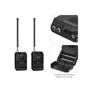 Picture of Boya BY-WFM12 VHF Wireless Microphone System with Omni Directional Lavalier Microphone