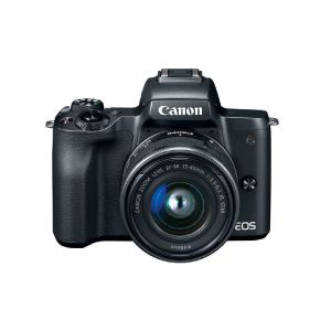 Picture of Canon EOS M50 24.1MP Mirrorless Camera (Black) with EF-M 15-45 IS STM Lens