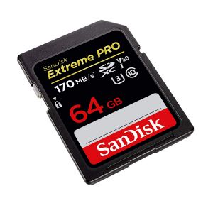 Picture of SANDISK Extreme Pro SD 64GB 170MB Memory Card