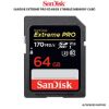 Picture of SANDISK Extreme Pro SD 64GB 170MB Memory Card