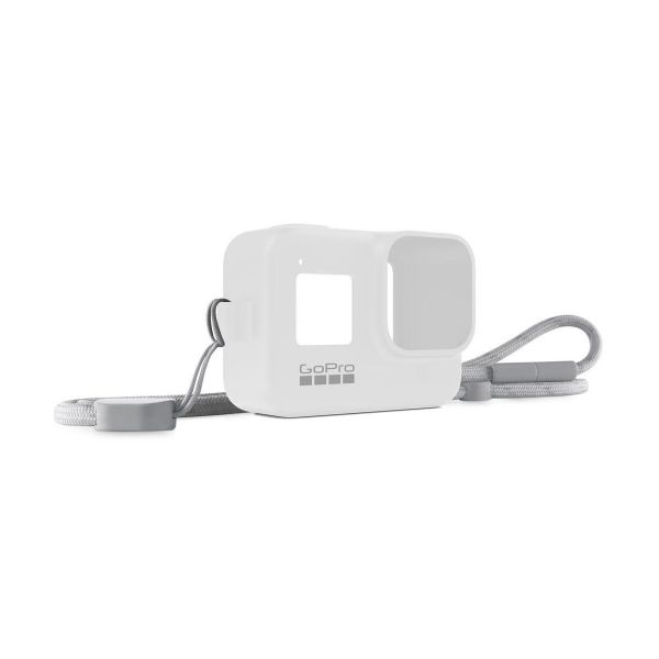 Picture of GoPro Silicone Sleeve and Adjustable Lanyard Kit for GoPro HERO8 (White Hot)