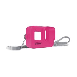 Picture of GoPro Silicone Sleeve and Adjustable Lanyard Kit for GoPro HERO8 (Electric Pink)