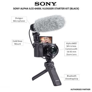 Picture of Sony Alpha ILCE-6400L Vlogger Starter Kit (Black)