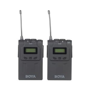 Picture of Boya by-WM6 Ultra High Frequency UHF Wireless Lavalier Microphone System for Canon, Nikon, Sony DSLR Camera Audio Recorder
