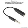 Picture of Saramonic SR-UC201 3.5mm TRS Female to 3.5mm TRRS Male Adapter Cable for Smartphones (3")