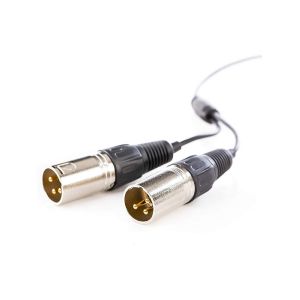 Picture of Saramonic SR-UM10-CC1 3.5mm TRS to Two XLR Male Output Y-Cable for Wireless Mic Systems