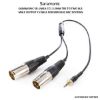 Picture of Saramonic SR-UM10-CC1 3.5mm TRS to Two XLR Male Output Y-Cable for Wireless Mic Systems
