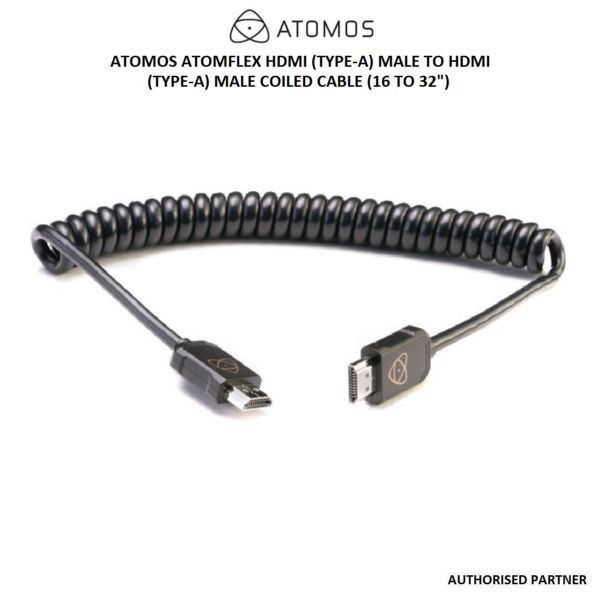 Picture of Atomos AtomFLEX HDMI (Type-A) Male to HDMI (Type-A) Male Coiled Cable (16 to 32")