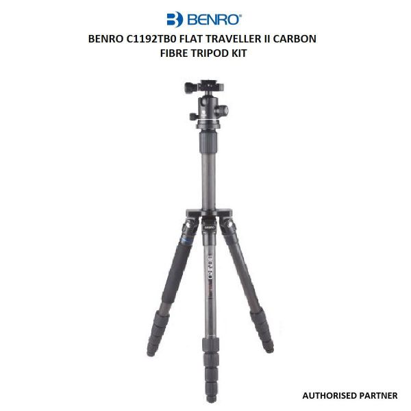 Picture of Benro C1192TB0 Flat Traveller II Carbon Fibre Tripod Kit