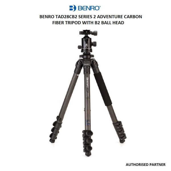 Picture of Benro TAD28CB2 Series 2 Adventure Carbon Fiber Tripod with B2 Ball Head