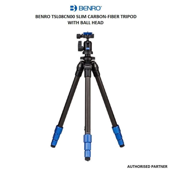 Picture of Benro TSL08CN00 Slim Carbon-Fiber Tripod with Ball Head