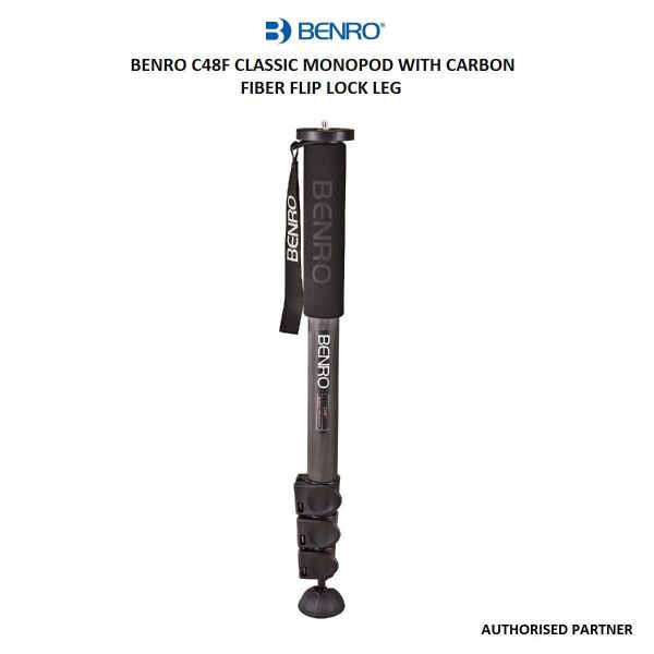 Picture of Benro C48F Classic Monopod with Carbon Fiber Flip Lock Leg