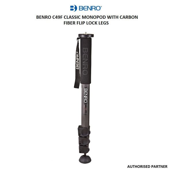 Picture of Benro C49F Classic Monopod with Carbon Fiber Flip Lock Legs