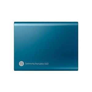 Picture of Samsung T5 500GB USB 3.1 Gen 2 (10Gbps, Type-C) External Solid State Drive (Portable SSD) Alluring Blue