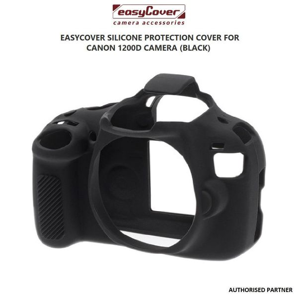 Picture of EasyCover Silicone Protection Cover for Canon 1200D Camera (Black)