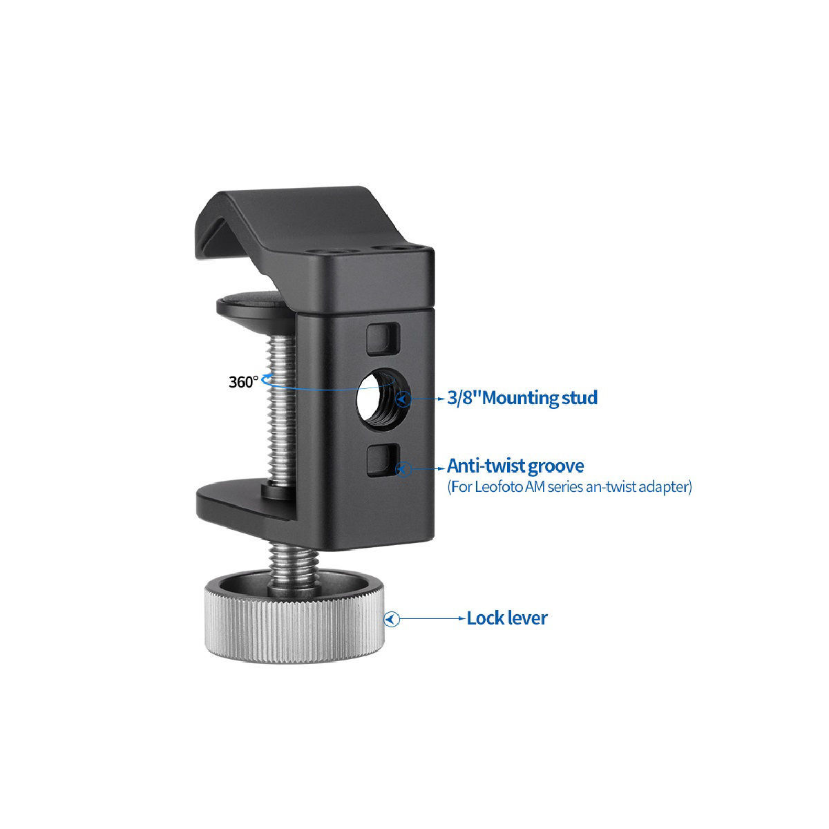 Leofoto UC02 Umbrella Clamp for Tripod Future Forward