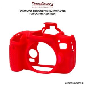 Picture of easyCover Silicone Protection Cover for Canon EOS 760D (Red)