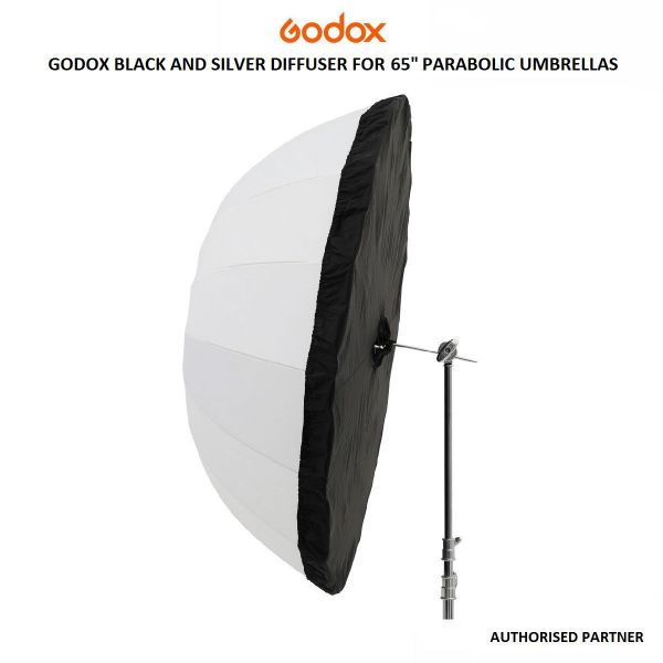 Picture of Godox Diffuser for 65" Transparent Parabolic Umbrella (Black/Silver)