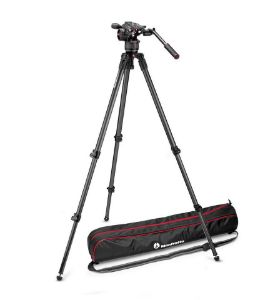 Picture of Manfrotto MVKN8C-Manfrotto Nitrotech N8 Video Head & 535 Carbon Fiber Tripod