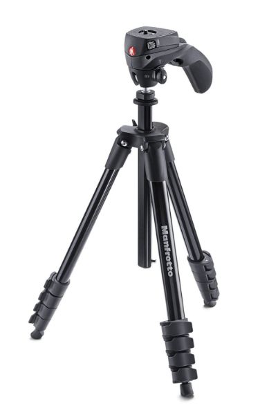 Picture of Manfrotto MKCOMPACTACN-BK Compact Action Tripod (Black)
