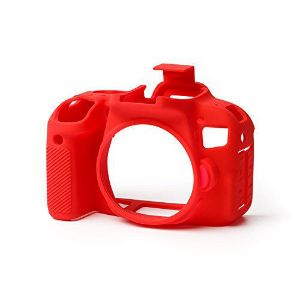 Picture of EasyCover Silicone Protective Camera Case Cover for Canon 200D/250D Red