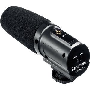 Picture of Saramonic SR-PMIC3 3-Capsule Recording Microphone with Integrated Shockmount for DSLR Cameras/Camcorders