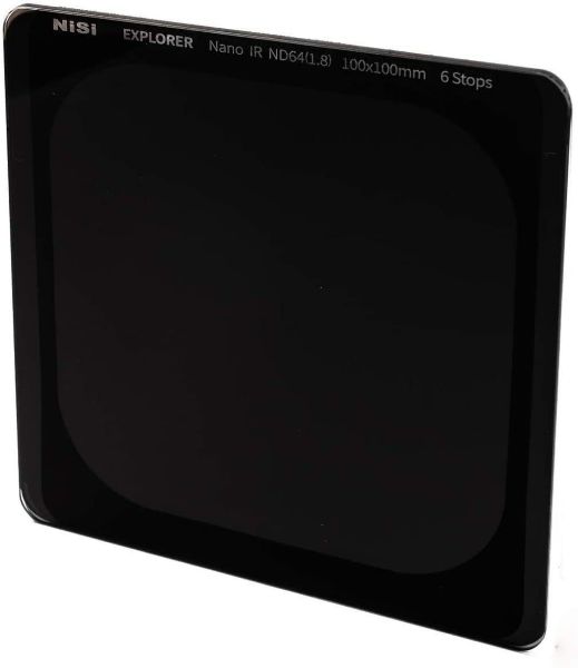 Picture of NiSi Explorer Collection 100x100mm ND64 (1.8) – 6 Stop Nano IR Neutral Density filter 