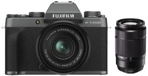 Picture of FUJIFILM X Series X-T200 Mirrorless Camera Body with 15-45 mm + 50-230 mm Dual Lens Kit  (Dark Silver)