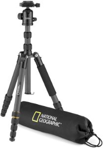 Picture of NATIONAL GEOGRAPHIC Travel Photo Tripod Kit with Monopod, Carbon Fibre, 5-Section Legs