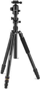 Picture of National Geographic NGTR003T Travel Tripod, Aluminum, 4 Tiers, Nut Lock