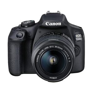 Picture of Canon EOS 1500D 24.1MP Digital SLR Camera (Black) with 18-55 and 55-250mm is II Lens