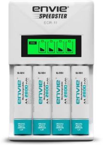 Picture of Envie Speedster ECR-11 + 4xAA 2800 Ni-MH rechargeable Camera Battery Charger