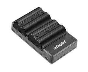 Picture of DIGITEK® (DUC-010 (ENEL-15) Camera Battery Charger with Two ENEL-15 Battery Combo