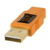 Picture of Tether Tools TetherPro USB 2.0 Type-A to 5-Pin Mini-USB Cable (Orange, 6')