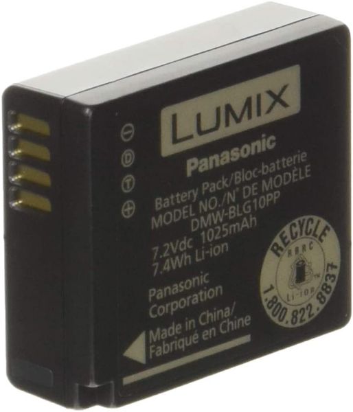 Picture of Panasonic DMW-BLG10 Li-ion Battery for Select Lumix Cameras (7.2V, 1025mAh)