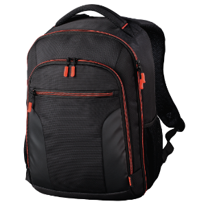 Picture of Hama "Miami" Camera Backpack, 190, black/red