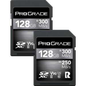 Picture of ProGrade Digital 128GB UHS-II SDXC Memory Card (2-Pack) (Cobalt)