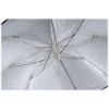 Picture of Convertible Compact Collapsible Umbrella - Optical White Satin with Removable Black Cover (43")