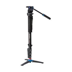 Picture of Benro A38FDS2 Series 3 Aluminum Monopod with 3-Leg Locking Base and S2 Video Head