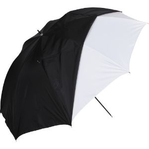 Picture of Westcoat Convertible Umbrella - Optical White Satin with Removable Black Cover (32")