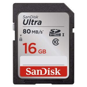 Picture of Sandisk 16GB Ultra SD Card 80MB/s